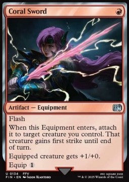 Coral Sword - Magic: The Gathering - FINAL FANTASY (Uncommon) [FIN-134] - JotaCards - Tu Tienda de TCG