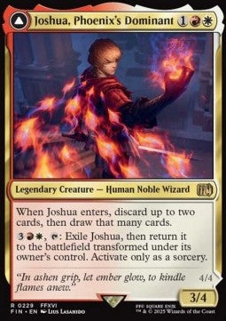 Joshua, Phoenix's Dominant // Phoenix, Warden of Fire - Magic: The Gathering - FINAL FANTASY (Rare) [FIN-229] - JotaCards - Tu Tienda de TCG