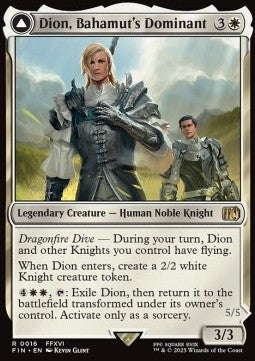 Dion, Bahamut's Dominant // Bahamut, Warden of Light - Magic: The Gathering - FINAL FANTASY (Rare) [FIN-16] - JotaCards - Tu Tienda de TCG
