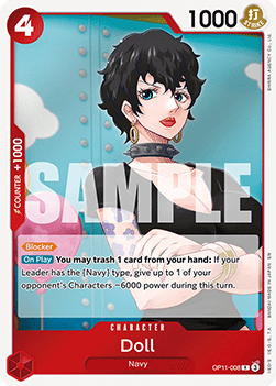 Doll (OP11-008) (V.1) - A Fist of Divine Speed (Rare) [OP11-008] - JotaCards - Tu Tienda de TCG