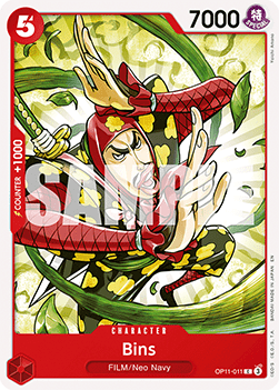 Bins (OP11-011) - A Fist of Divine Speed (Common) [OP11-011] - JotaCards - Tu Tienda de TCG