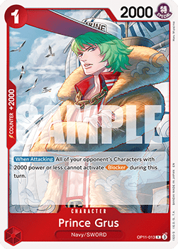 Prince Grus (OP11-013) - A Fist of Divine Speed (Rare) [OP11-013] - JotaCards - Tu Tienda de TCG