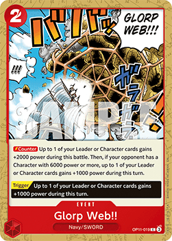 Glorp Web!! (OP11-019) - A Fist of Divine Speed (Common) [OP11-019] - JotaCards - Tu Tienda de TCG