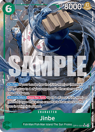 Jinbe (OP11-031) (V.2) - A Fist of Divine Speed (Alternate Art) [OP11-031] - JotaCards - Tu Tienda de TCG