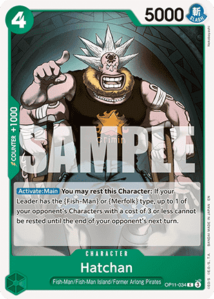 Hatchan (OP11-034) - A Fist of Divine Speed (Common) [OP11-034] - JotaCards - Tu Tienda de TCG