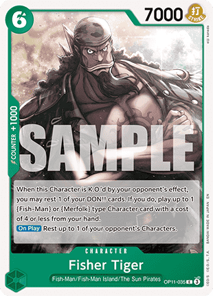 Fisher Tiger (OP11-035) - A Fist of Divine Speed (Common) [OP11-035] - JotaCards - Tu Tienda de TCG