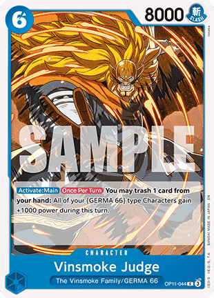 Vinsmoke Judge (OP11-044) - A Fist of Divine Speed (Common) [OP11-044] - JotaCards - Tu Tienda de TCG