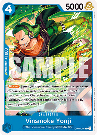 Vinsmoke Yonji (OP11-046) - A Fist of Divine Speed (Common) [OP11-046] - JotaCards - Tu Tienda de TCG