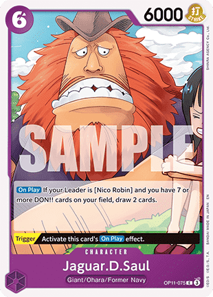 Jaguar.D.Saul (OP11-075) - A Fist of Divine Speed (Common) [OP11-075] - JotaCards - Tu Tienda de TCG