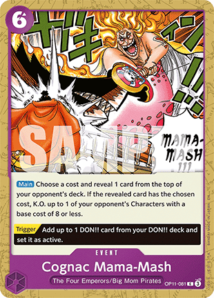 Cognac Mama-Mash (OP11-081) - A Fist of Divine Speed (Common) [OP11-081] - JotaCards - Tu Tienda de TCG