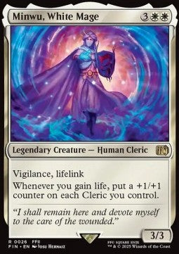 Minwu, White Mage - Magic: The Gathering - FINAL FANTASY (Rare) [FIN-26] - JotaCards - Tu Tienda de TCG