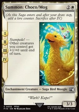 Summon: Choco/Mog - Magic: The Gathering - FINAL FANTASY (Common) [FIN-35] - JotaCards - Tu Tienda de TCG