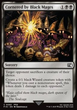 Cornered by Black Mages - Magic: The Gathering - FINAL FANTASY (Common) [FIN-93] - JotaCards - Tu Tienda de TCG