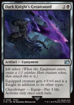 Dark Knight's Greatsword - Magic: The Gathering - FINAL FANTASY (Uncommon) [FIN-95] - JotaCards - Tu Tienda de TCG
