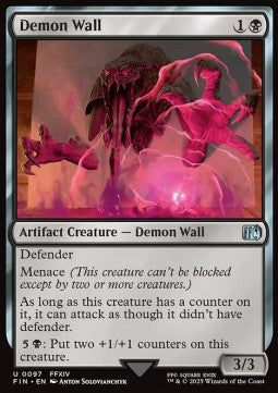 Demon Wall - Magic: The Gathering - FINAL FANTASY (Uncommon) [FIN-97] - JotaCards - Tu Tienda de TCG