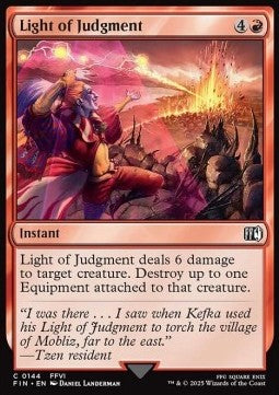 Light of Judgment - Magic: The Gathering - FINAL FANTASY (Common) [FIN-144] - JotaCards - Tu Tienda de TCG