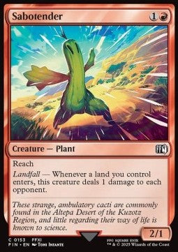 Sabotender - Magic: The Gathering - FINAL FANTASY (Common) [FIN-153] - JotaCards - Tu Tienda de TCG