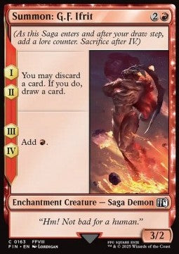 Summon: G.F. Ifrit - Magic: The Gathering - FINAL FANTASY (Common) [FIN-163] - JotaCards - Tu Tienda de TCG