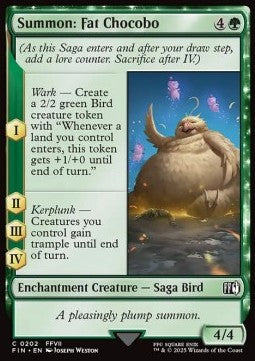Summon: Fat Chocobo - Magic: The Gathering - FINAL FANTASY (Common) [FIN-202] - JotaCards - Tu Tienda de TCG