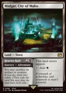 Midgar, City of Mako // Reactor Raid - Magic: The Gathering - FINAL FANTASY (Rare) [FIN-286] - JotaCards - Tu Tienda de TCG