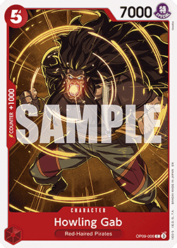 Howling Gab (OP09-006) - Starter Deck: Red Shanks (Common) [ST-23-OP09-001] - JotaCards - Tu Tienda de TCG