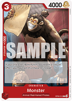 Monster (OP09-012) - Starter Deck: Red Shanks (Common) [ST-23-OP09-012] - JotaCards - Tu Tienda de TCG