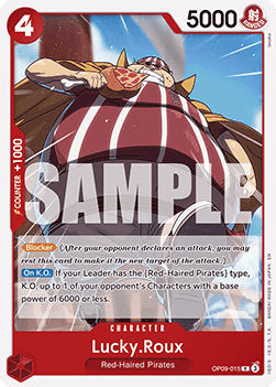 Lucky.Roux (OP09-015) - Starter Deck: Red Shanks (Rare) [ST-23-OP09-015] - JotaCards - Tu Tienda de TCG