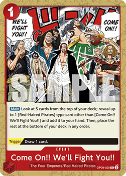 Come On!! We'll Fight You!! (OP09-020) - Starter Deck: Red Shanks (Rare) [ST-23-OP09-020] - JotaCards - Tu Tienda de TCG