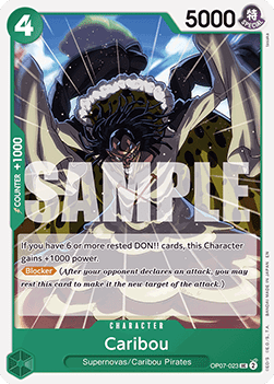 Caribou (OP07-023) - Starter Deck: Green Jewelry Bonney (Uncommon) [ST-24-OP07-023] - JotaCards - Tu Tienda de TCG