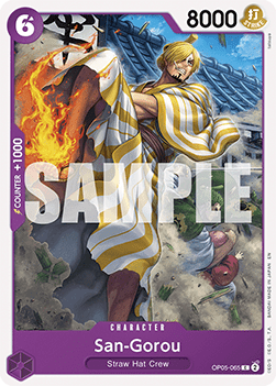 San-Gorou (OP05-065) - Starter Deck: Purple Black Monkey.D.Luffy (Common) [ST-26-OP05-065] - JotaCards - Tu Tienda de TCG