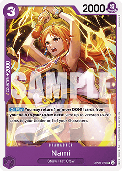Nami (OP09-070) - Starter Deck: Purple Black Monkey.D.Luffy (Uncommon) [ST-26-OP09-070] - JotaCards - Tu Tienda de TCG