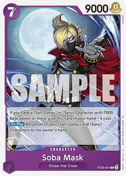 Soba Mask (ST26-001) - Starter Deck: Purple Black Monkey.D.Luffy (Common) [ST-26-001] - JotaCards - Tu Tienda de TCG