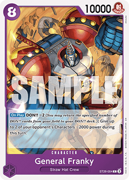 General Franky (ST26-004) - Starter Deck: Purple Black Monkey.D.Luffy (Common) [ST-26-004] - JotaCards - Tu Tienda de TCG