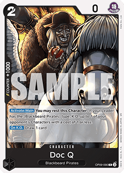 Doc Q (OP09-090) - Starter Deck: Black Marshall.D.Teach (Rare) [ST-27-OP09-090] - JotaCards - Tu Tienda de TCG