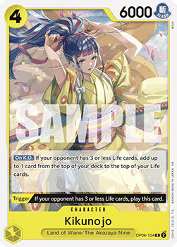 Kikunojo (OP06-104) - Starter Deck: Green Yellow Yamato (Rare) [ST-28-OP06-104] - JotaCards - Tu Tienda de TCG