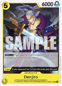 Denjiro (OP06-109) - Starter Deck: Green Yellow Yamato (Uncommon) [ST-28-OP06-109] - JotaCards - Tu Tienda de TCG