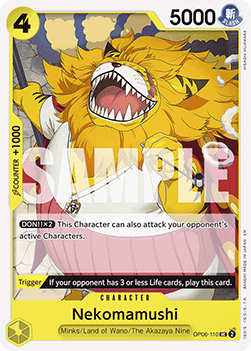 Nekomamushi (OP06-110) - Starter Deck: Green Yellow Yamato (Uncommon) [ST-28-OP06-110] - JotaCards - Tu Tienda de TCG