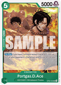 Portgas.D.Ace (OP09-035) - Starter Deck: Green Yellow Yamato (Uncommon) [ST-28-OP09-035] - JotaCards - Tu Tienda de TCG
