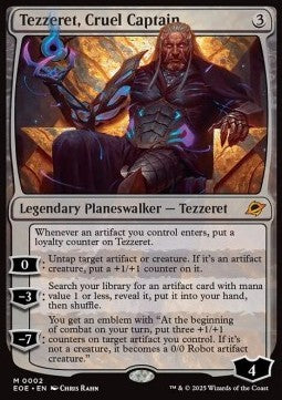 Tezzeret, Cruel Captain - Edge of Eternities (Mythic) [EOE-2] - JotaCards - Tu Tienda de TCG