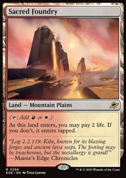 Sacred Foundry - Edge of Eternities (Rare) [EOE-256] - JotaCards - Tu Tienda de TCG