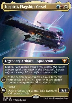 Inspirit, Flagship Vessel - Commander: Edge of Eternities (Mythic) [EOC-2] - JotaCards - Tu Tienda de TCG