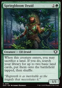 Springbloom Druid - Commander: Edge of Eternities (Common) [EOC-51] - JotaCards - Tu Tienda de TCG
