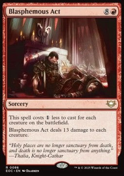 Blasphemous Act - Commander: Edge of Eternities (Rare) [EOC-86] - JotaCards - Tu Tienda de TCG