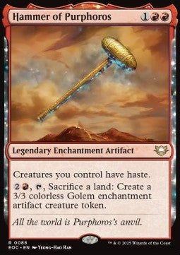 Hammer of Purphoros - Commander: Edge of Eternities (Rare) [EOC-88] - JotaCards - Tu Tienda de TCG