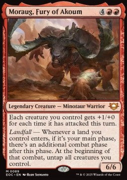 Moraug, Fury of Akoum - Commander: Edge of Eternities (Mythic) [EOC-89] - JotaCards - Tu Tienda de TCG