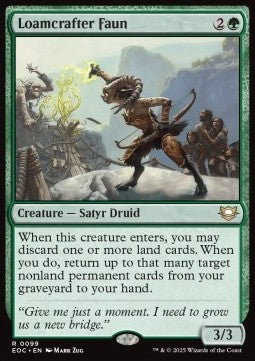 Loamcrafter Faun - Commander: Edge of Eternities (Rare) [EOC-99] - JotaCards - Tu Tienda de TCG