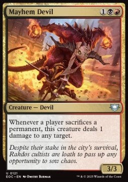 Mayhem Devil - Commander: Edge of Eternities (Uncommon) [EOC-121] - JotaCards - Tu Tienda de TCG