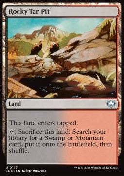 Rocky Tar Pit - Commander: Edge of Eternities (Uncommon) [EOC-173] - JotaCards - Tu Tienda de TCG