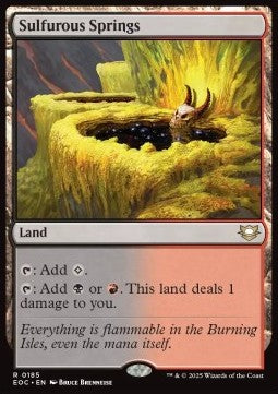 Sulfurous Springs - Commander: Edge of Eternities (Rare) [EOC-185] - JotaCards - Tu Tienda de TCG