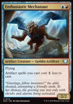 Enthusiastic Mechanaut - Commander: Edge of Eternities (Uncommon) [EOC-114] - JotaCards - Tu Tienda de TCG
